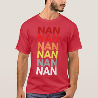 Camiseta Nan Avó em Inglês Colorida Name for Nan