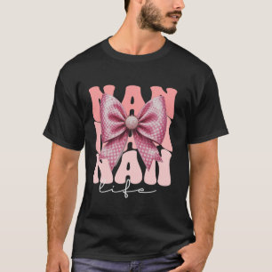 Camiseta NAN Coquette Arco Rosa Fresca Vovó Bonita Dia da M