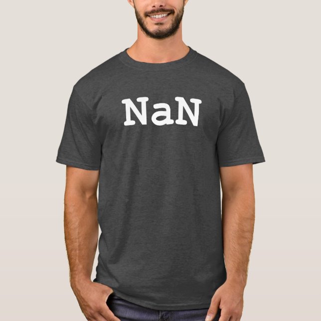 Camiseta NaN - não um número (Frente)