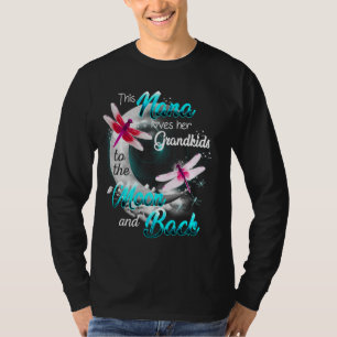 Camiseta Nana ama seus Netos Dragonfly Moon Women