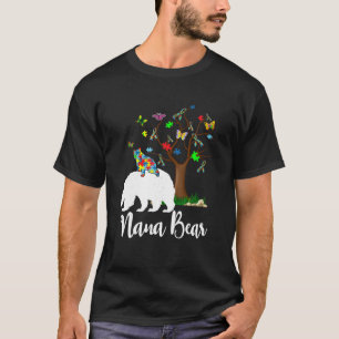 Camiseta Nana Bear Autismo Sensibilização Amor Suporte a Ca