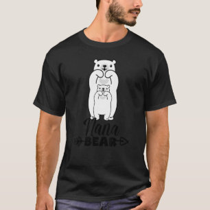 Camiseta Nana Bear Orgulhosa Família de Combinação de Nana
