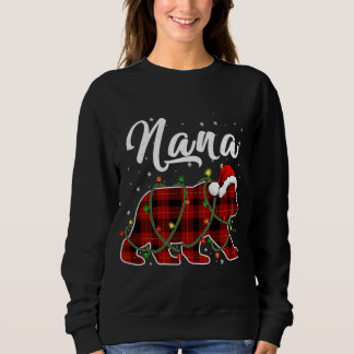 Camiseta Nana Bear Xmas Red Xadrez Matando Natal