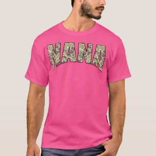 Camiseta Nana Camo Us Flag Antiga Camouflage Season
