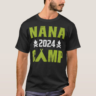 Camiseta Nana Camp 2024 Família Férias de Verão Tripulação 