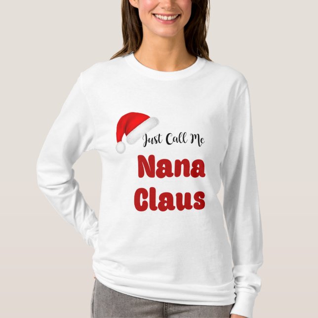 Camiseta Nana Claus Christmas (Frente)