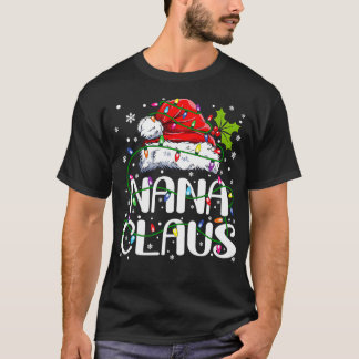 Camiseta Nana Claus Christmas Lights Pajama Family Matchin