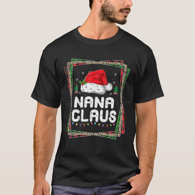 Camiseta Nana Claus Christmas Pajama Family Matando Xmas S (Frente)