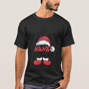 Camiseta Nana Claus Feliz Família Natal Novo Papai Noel