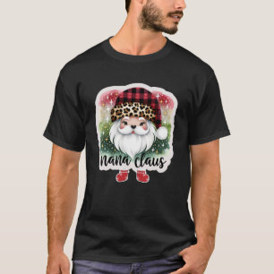 Camiseta Nana Claus Leopard Xadrez Buffalo