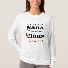 Camiseta Nana Claus Personalizada