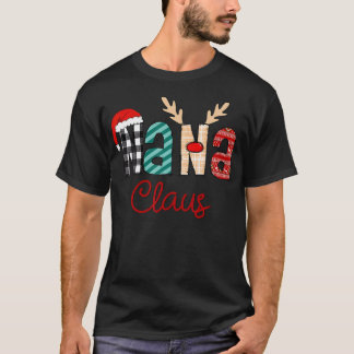 Camiseta Nana Claus Reindeer Christmas