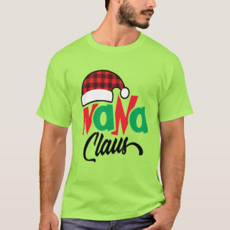 Camiseta Nana Claus Shirt Christmas