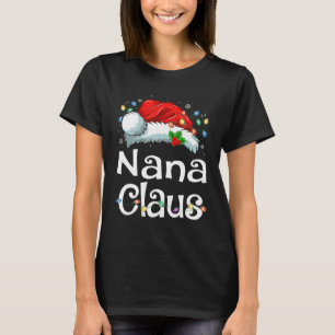 Camiseta Nana Claus Xmas Papais noeis de Natal Corresponden