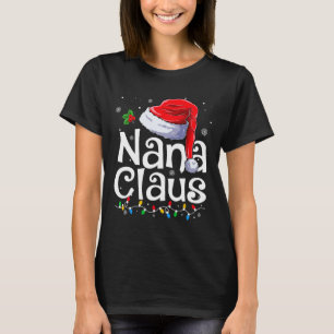 Camiseta Nana Claus Xmas Papais noeis de Natal Corresponden