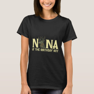 Camiseta Nana Da Camuflagem De Caçadores De Aniversário Fl