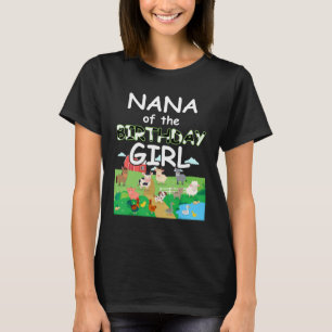 Camiseta Nana Da Família De Fazendeiros De Animais De Anive