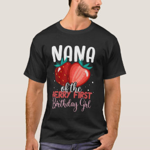 Camiseta Nana da primeira garota de aniversário da Berry