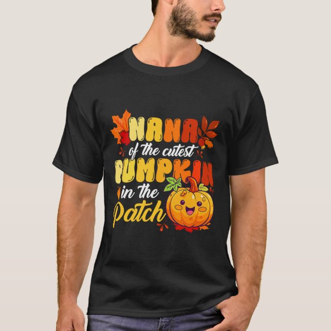 Camiseta Nana Da Pumpkin Mais Justa Do Patch Thanksgivi (Frente)