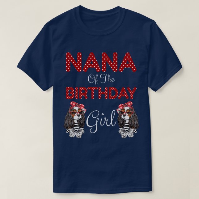 Camiseta Nana Da Rapariga De Aniversário (Frente do Design)