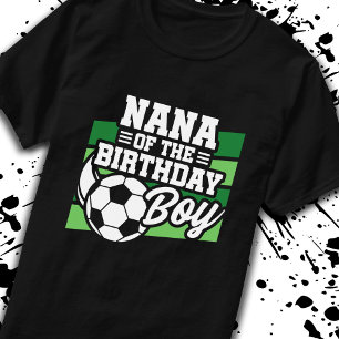 Camiseta Nana de aniversário do futebol - Aniversário do fu