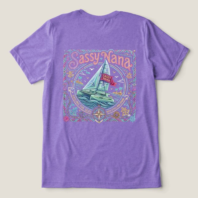 Camiseta Nana de Iatismo Atitude (Verso do Design )