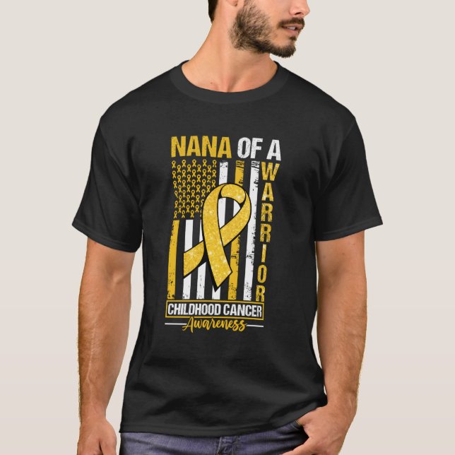 Camiseta Nana De Uma Bandeira De Consciência De Canceres De (Frente)