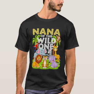 Camiseta Nana Do Animal Selvagem Do Jardim Zoológico De Um