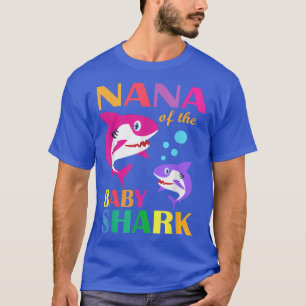 Camiseta Nana Do Bebê Aniversário Tubarão Nana Tubarão Mães
