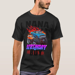 Camiseta Nana Do Carro Blaze B Do Monstro Do Aniversário
