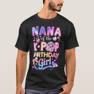 Camiseta Nana do K-Pop das Garotas de Aniversário Música Co