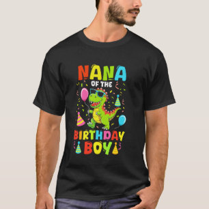Camiseta Nana do menino do T Rex RAWR Dinossauro Aniversári