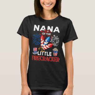Camiseta Nana Do Pequeno Fireworks 4th Do J