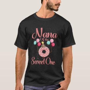Camiseta Nana Do primeiro aniversario De Combinação Da Famí