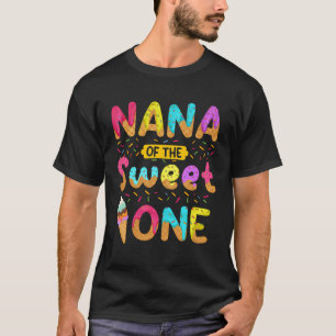 Camiseta Nana Do Sorvete De Uma primeiro aniversario Doce