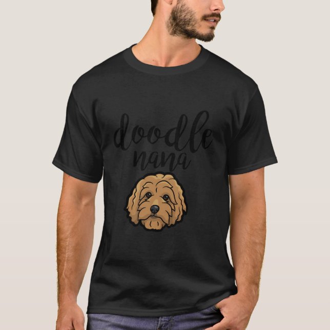 Camiseta Nana Doodle Goldendoodle (Frente)