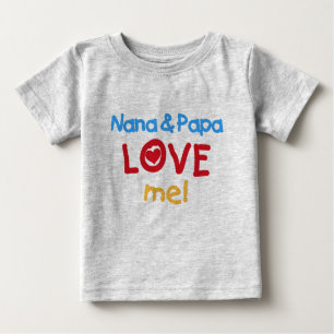 Camiseta Nana e a papá amam-me