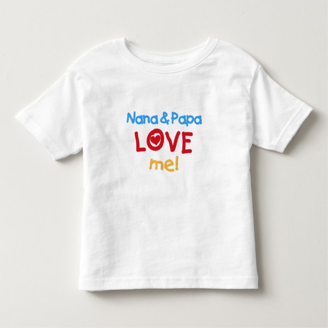 Camiseta Nana e papai me amam (Frente)