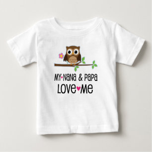 Camiseta Nana e Papai Me Amam, Baby Owl