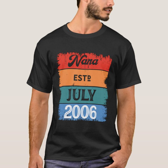 Camiseta Nana Em Julho De 2006 Orgulhosa Mãe Melhor Mamãe C (Frente)