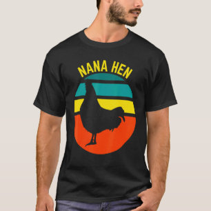 Camiseta Nana Galinha Frango de Quintal Vovó Retro Mamãe