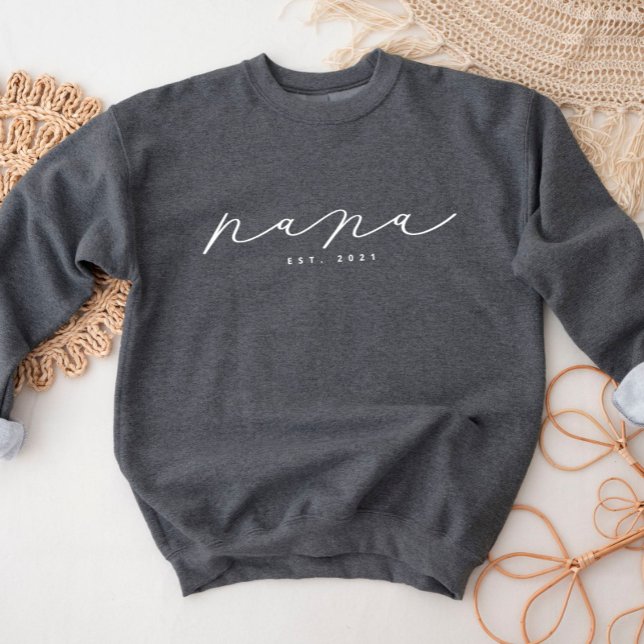 Camiseta Nana Grandma Sweatshirt Personalizada (Criador carregado)