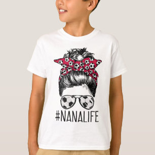Camiseta Nana Life Futebol Avó Dia das Mães Coque Desarruma