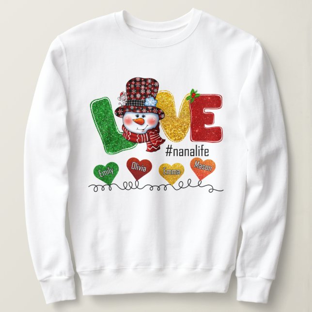 Camiseta Nana Life Gift Para O Natal (Frente do Design)