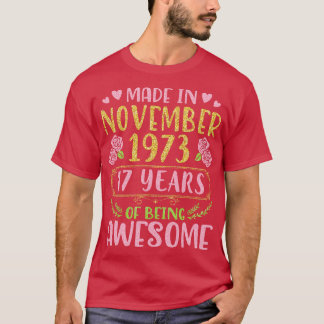 Camiseta Nana Mãe Tia Irmã Filha Feita Em Novembro De 1997