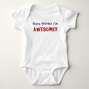 Camiseta Nana pensa que eu sou impressionante! Bodysuit da