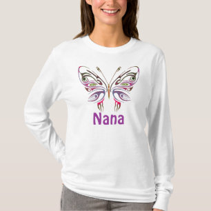 Camiseta Nana personalizou a borboleta