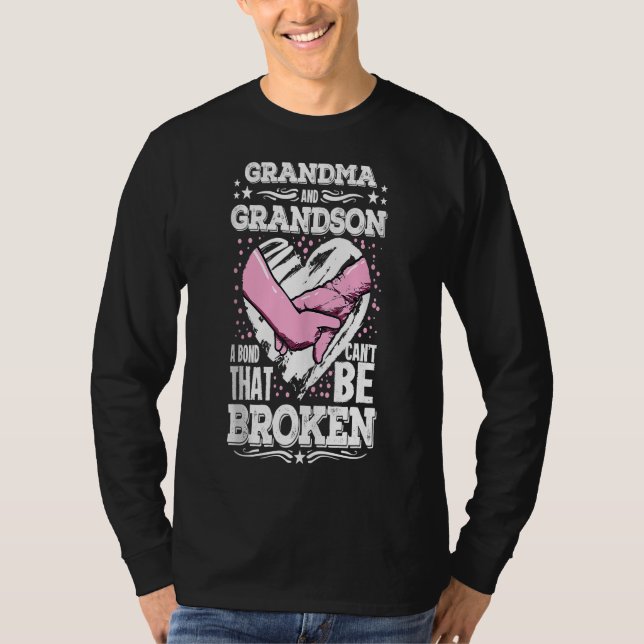 Camiseta nana presente vovó e neto um vínculo que não pode  (Frente)