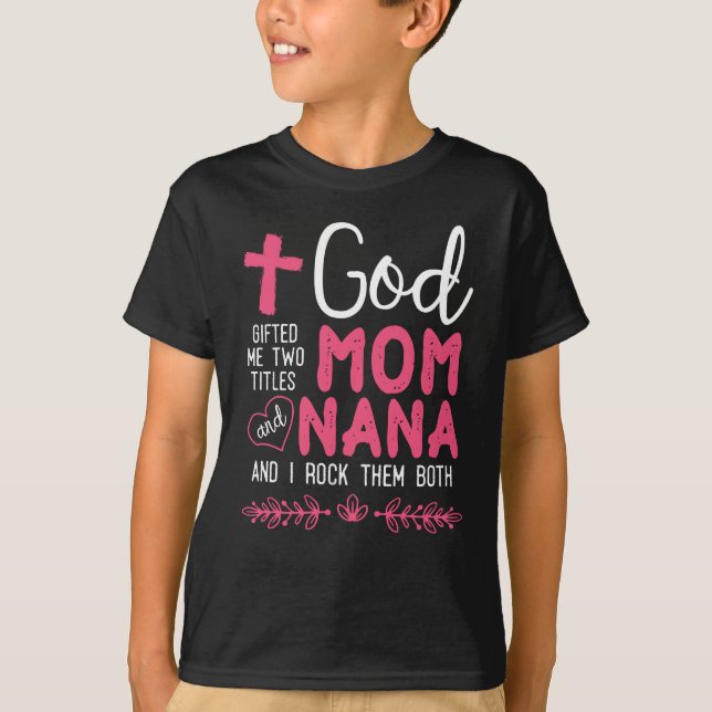 Camiseta Nana religiosa e mãe avó cristã (Frente)