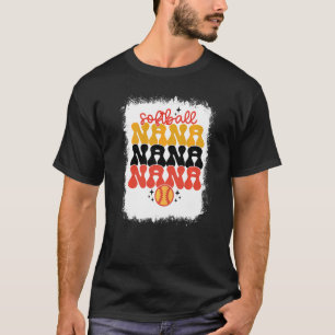 Camiseta Nana Retro Softball Mãe Mães Sangradas